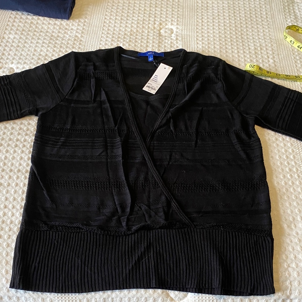 Apt. 9 Black Women's sweater
